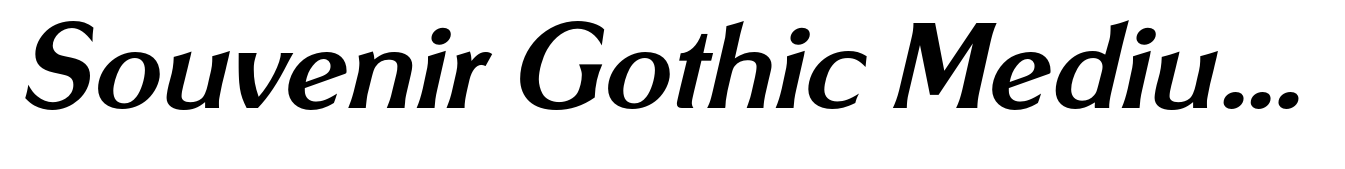 Souvenir Gothic Medium Italic